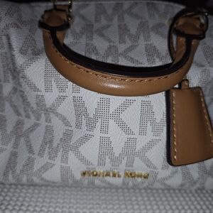 Michael Kors Brown and Cream Satchel
